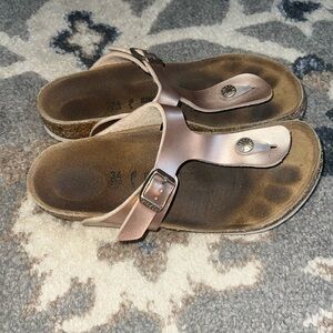Birkenstock Rose Gold Sandals